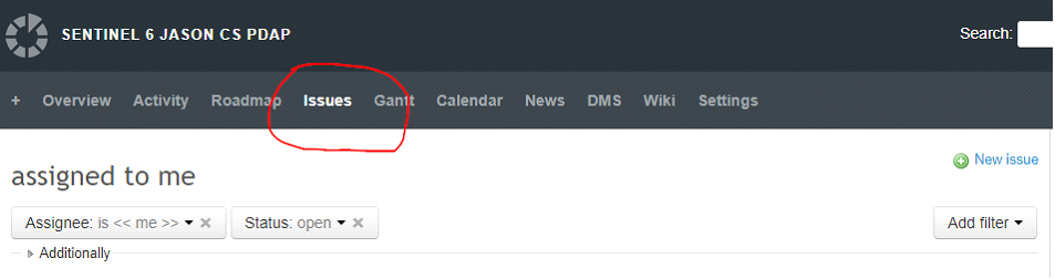 5.3.1 How to view issues assigned to me